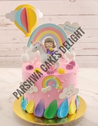 Girl Riding On Unicorn Horse Toy