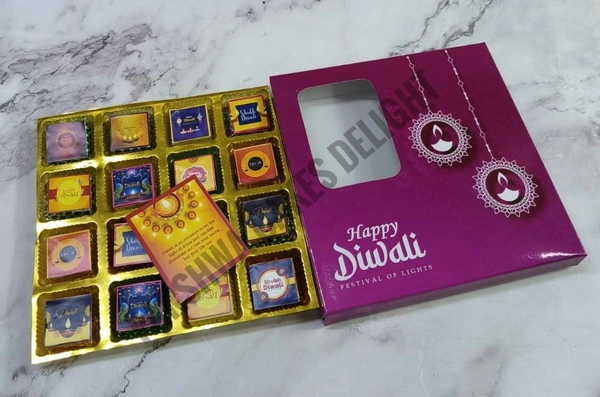 Diwali Chocolate Cavity Box - Delight 3, 10 Pcs Pack, 16 Cavity