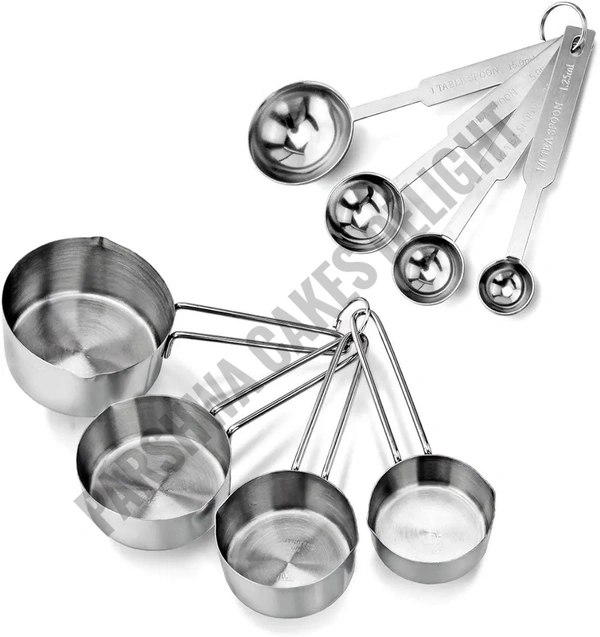 Steel Measuring Cup & Spoon Set