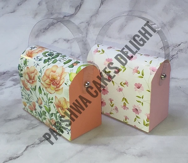 Hand Bag Box - 4*4*3.5 Inch, 12 Pcs Pack