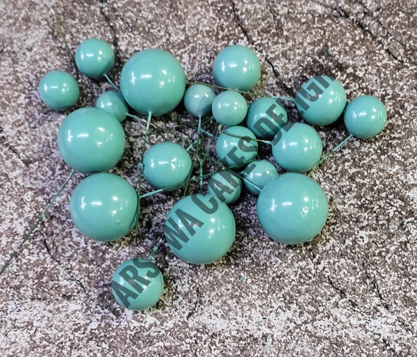 Imported Faux Balls - 2Cm - 2.5Cm - 3Cm - 4Cm, Teal