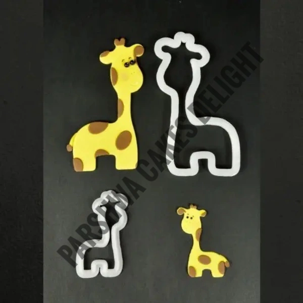 Giraffe Fondant Cutter - 2 Pcs