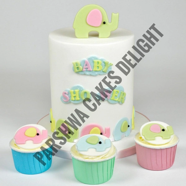 Elephant Fondant Cutter - 2 Pcs