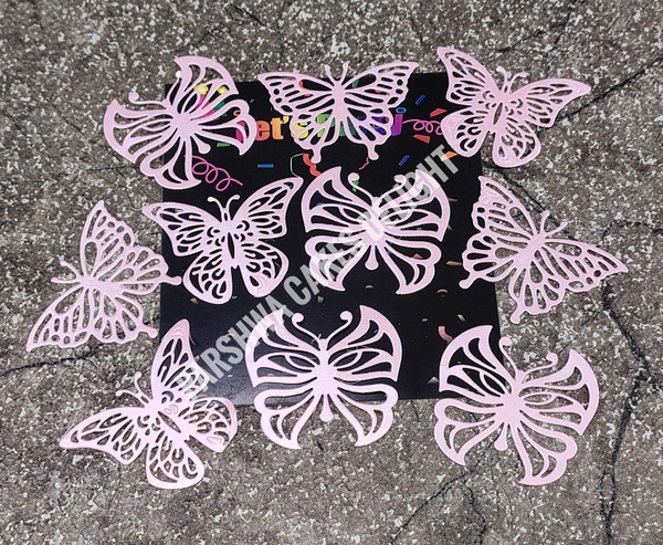 NON EDIBLE BUTTERFLY - BABY PINK