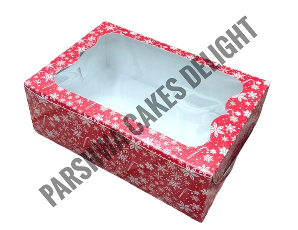 Christmas Cupcake Box - Delight 1, 10 Pcs Pack, 6 Cavity