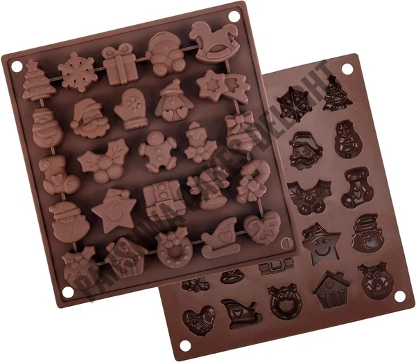 Christmas Theme Silicon Chocolate Mould Jelly Mould SBCM-LBM891 Q - 25 Cavity