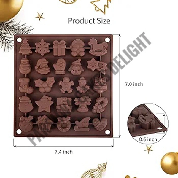 Christmas Theme Silicon Chocolate Mould Jelly Mould SBCM-LBM891 Q - 25 Cavity