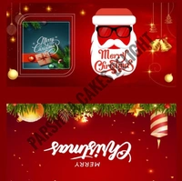 Christmas Chocolate Cavity Box  - 10 Pcs Pack, Red, 8 Cavity
