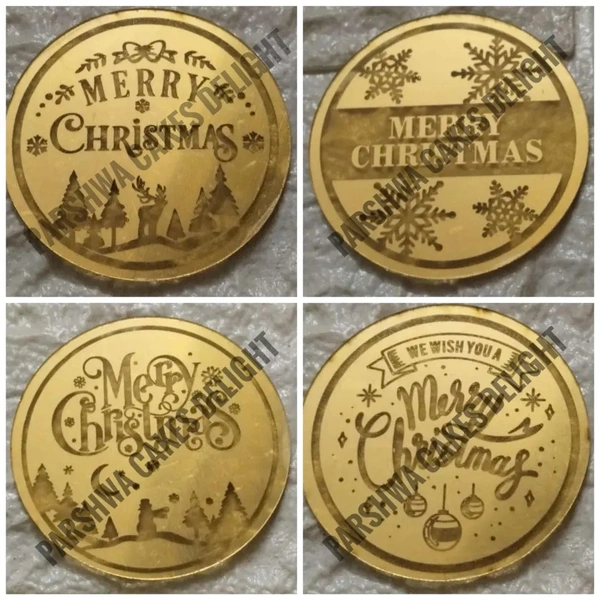 Christmas Coin Topper - Delight 8, 5 Pcs Pack, 2.5 Inches