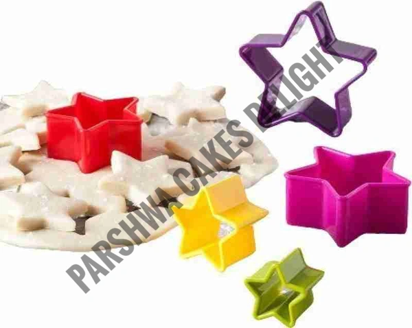  Star Shape Cookie Cutter - 5 Pcs