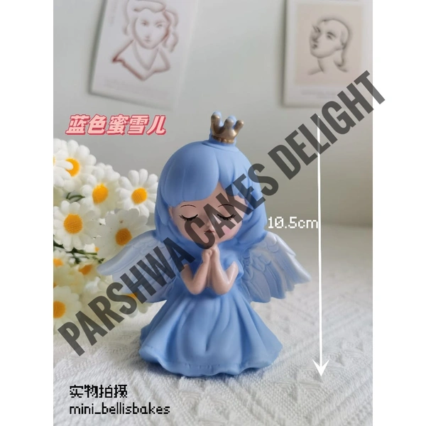 CAKE TOPPER PRINCESS - 1 Pc, BLUE ANGEL