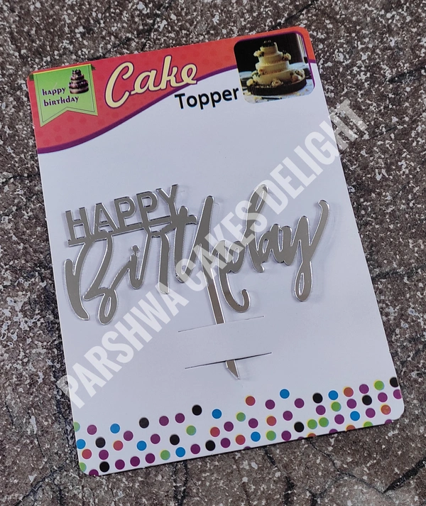 ACRYLIC TOPPER HB - 125, 4.5 Inches, Silver