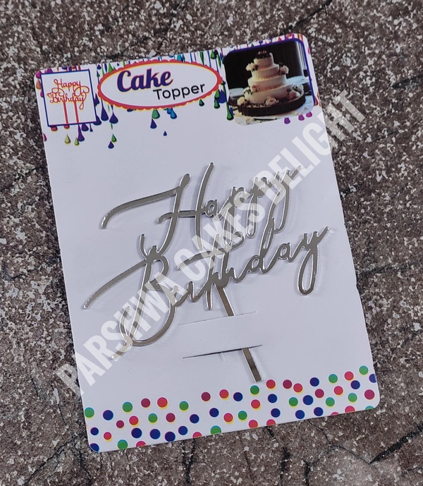 ACRYLIC TOPPER HB - 126, 4.5 Inches, Silver
