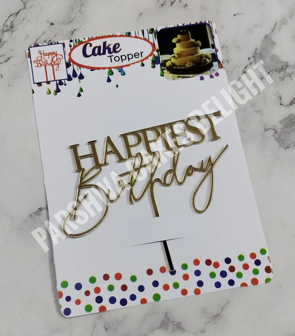 ACRYLIC TOPPER HB - 54, 4.5 INCH, Gold