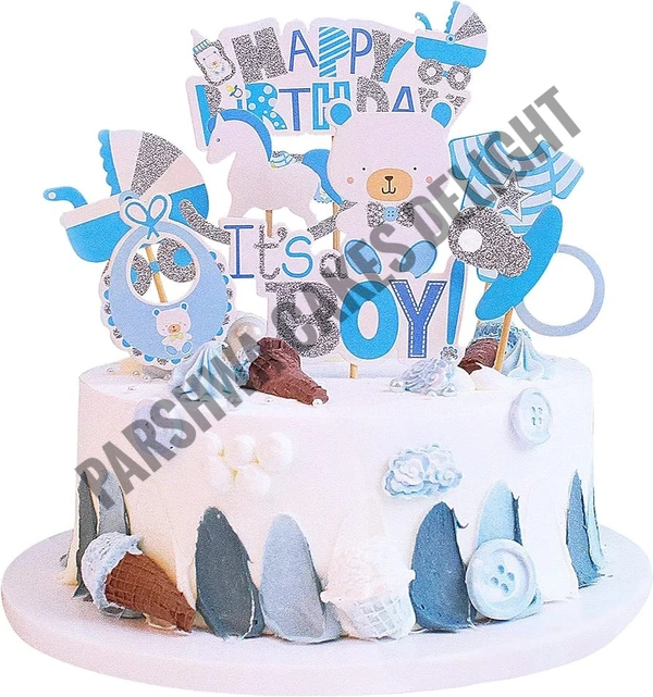 It's A Boy Theme Topper Set