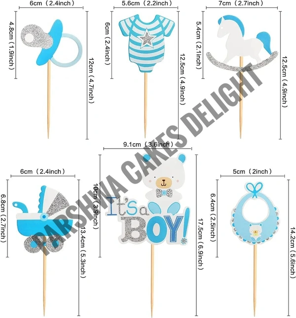 It's A Boy Theme Topper Set