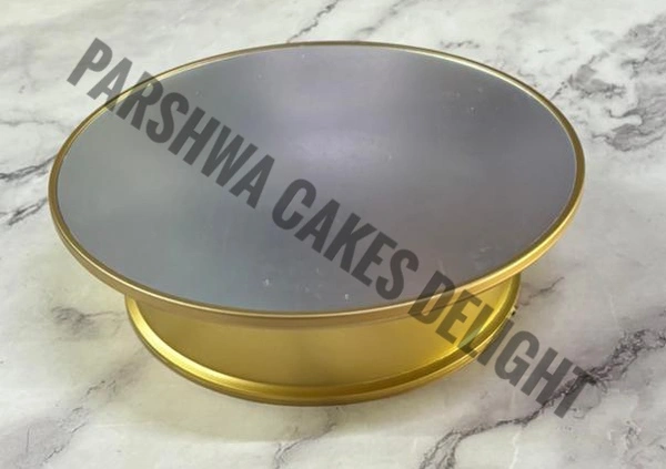 360° Degree Electric Turntable Rotating Display Stand - Gold, USB Charging, 10 Inches