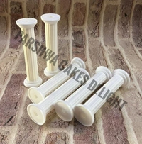 CAKE PILLARS - 7 INCH, 6 Pcs