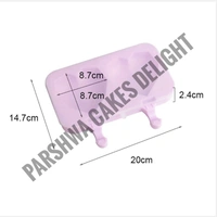 Heart Cake Sickle Mould - 2 Cavity