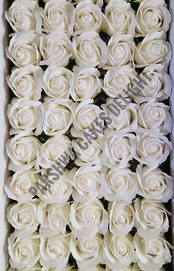 SOAP ROSE - 1 PACK PF 4 PCS, Cream