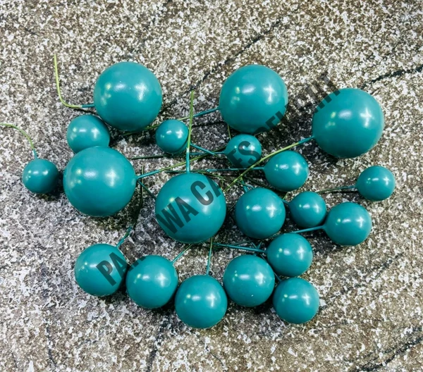 IMPORTED FAUX BALLS - 2Cm - 2.5Cm - 3Cm - 4Cm, Turquoise