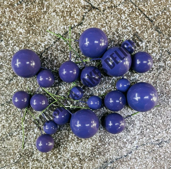 IMPORTED FAUX BALLS - 2Cm - 2.5Cm - 3Cm - 4Cm, Violet