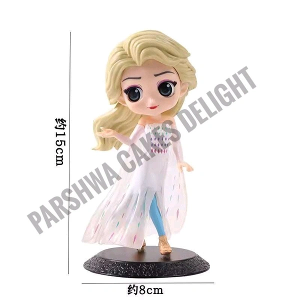 CAKE TOPPER PRINCESS - Cinderella, 1 Pc, White Elsa