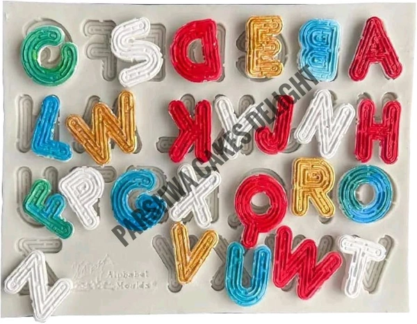 Alphabet Fondant Mould