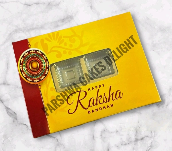 Rakhi Chocolate Box - Yellow, 12 Cavity, 10 Pcs Pack