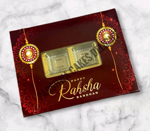 Rakhi Chocolate Box - Red, 12 Cavity, 5 Pcs Pack