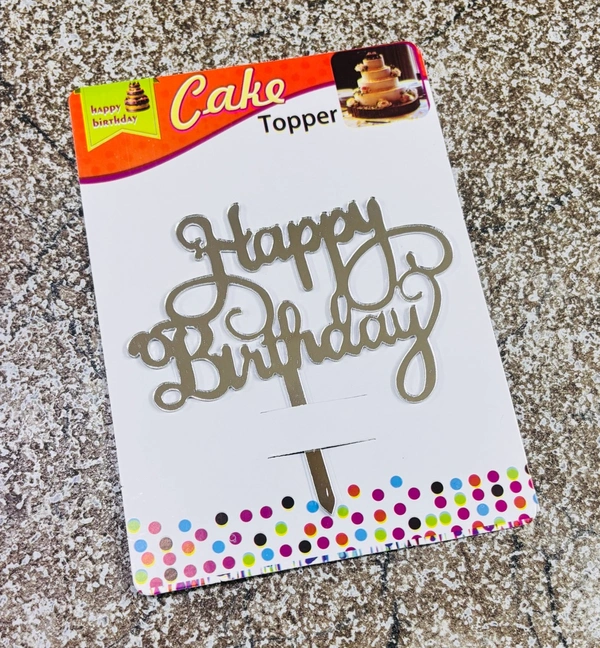 ACRYLIC TOPPER HB - 127, 4.5 Inches, Silver
