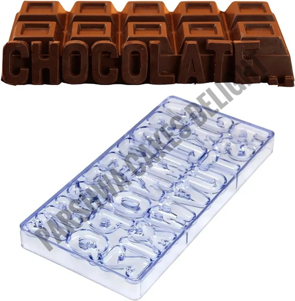 Polycarbonate Chocolate Mould - A To Z