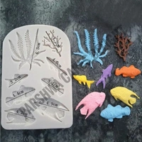 Ocean Series Fish Sea Theme Silicone Fondant Mould