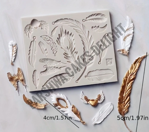 Feather Silicone Fondant Mould