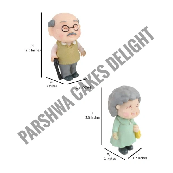 Old Couple Miniature Set - 600A