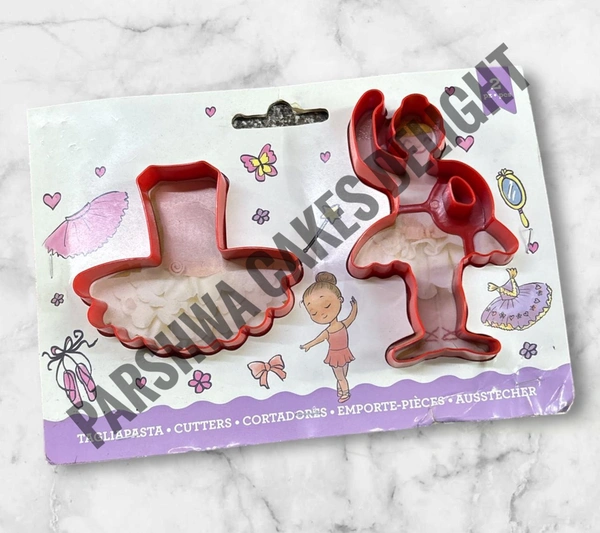 Plastic Dancing Doll Cutter - 2 Pcs Pack