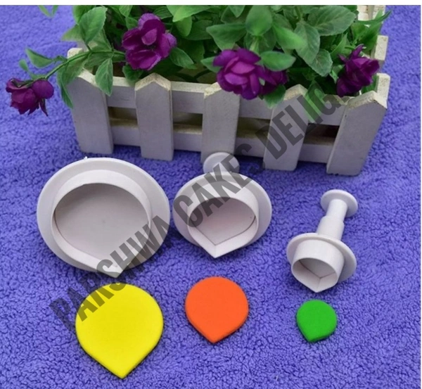 Water Drop Plunger Cutter - 3 Pcs