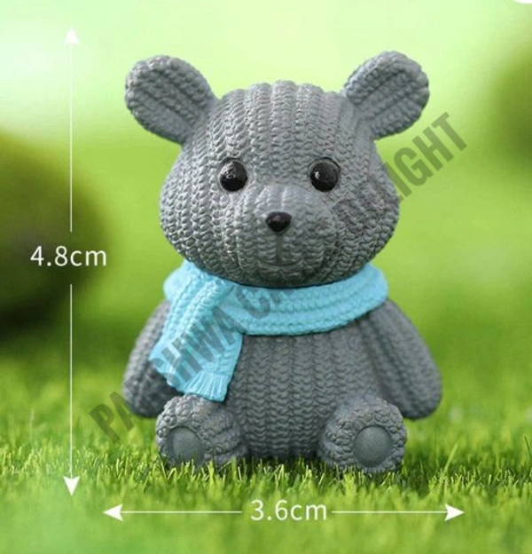 Miniature Teddy Bear - Gray, 1 Pc, MTR 136F