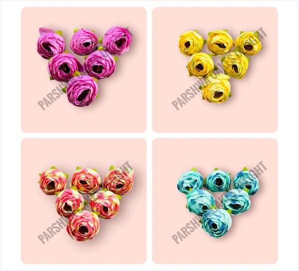 Peony Flower Pack - Assorted Shade, 50 Pcs