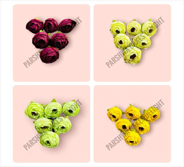 Peony Flower Pack - Assorted Shade, 50 Pcs