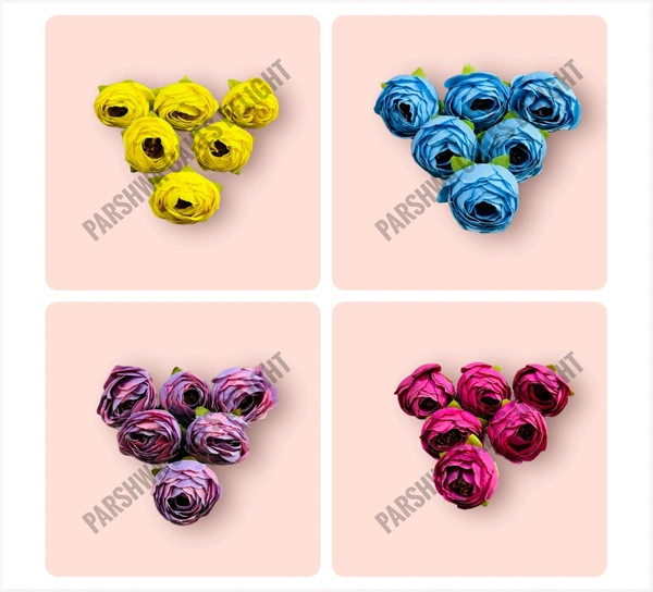 Peony Flower Pack - Assorted Shade, 50 Pcs