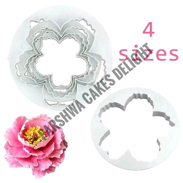 Peony Petals Cutter  - 4 Pcs