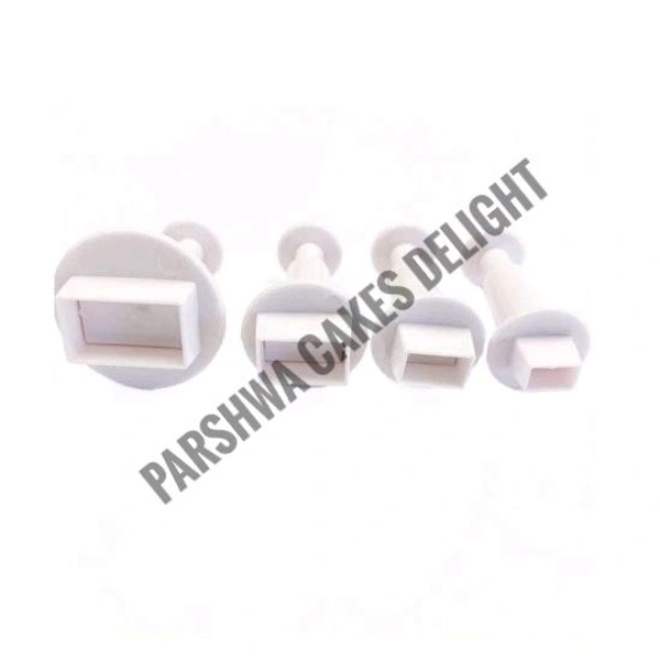 Rectangular Shape Plunger Cutter - 4 Pcs