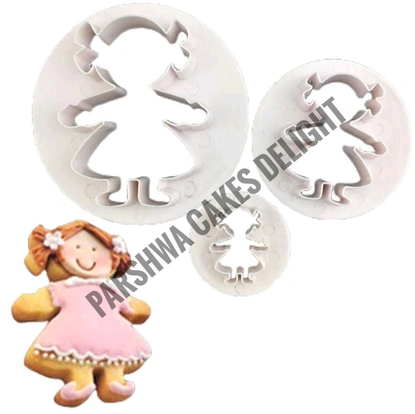 Girl Shape Cutter Set - 3 Pcs