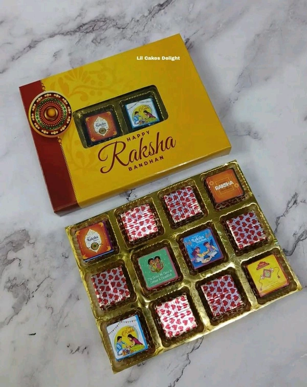 12 Cavity Raksha Bandhan Dryfruit Chocolate - Delight 12