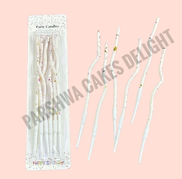 CURL CANDLES - 6 Pcs, Shaded Pink