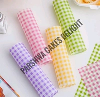 Printed Parchment Paper - Bento Box Liner - Green, 50 Pcs Pack, 7*7 Inches