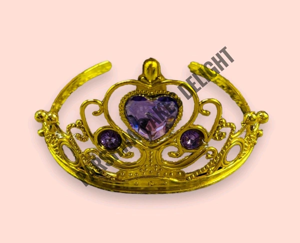 Cake Crown - Gold & Purple