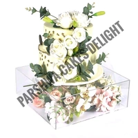Square Acrylic Cake Spacer - 1 Pc, 8 Inches