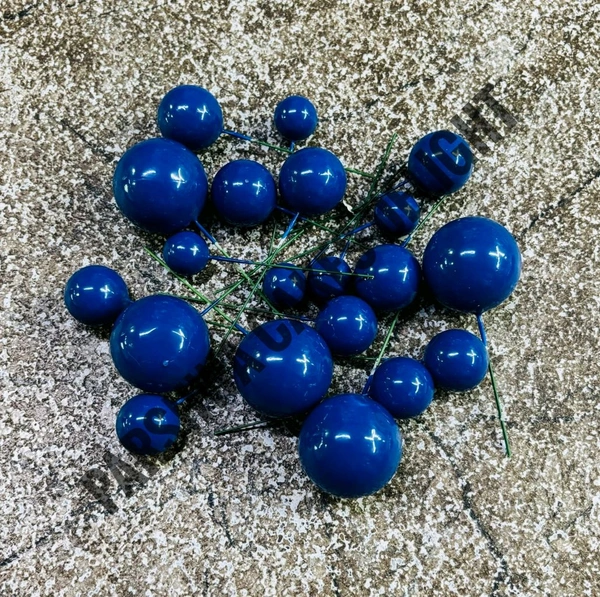 Imported Faux Balls - Dark Blue, 2Cm - 2.5Cm - 3Cm - 4Cm